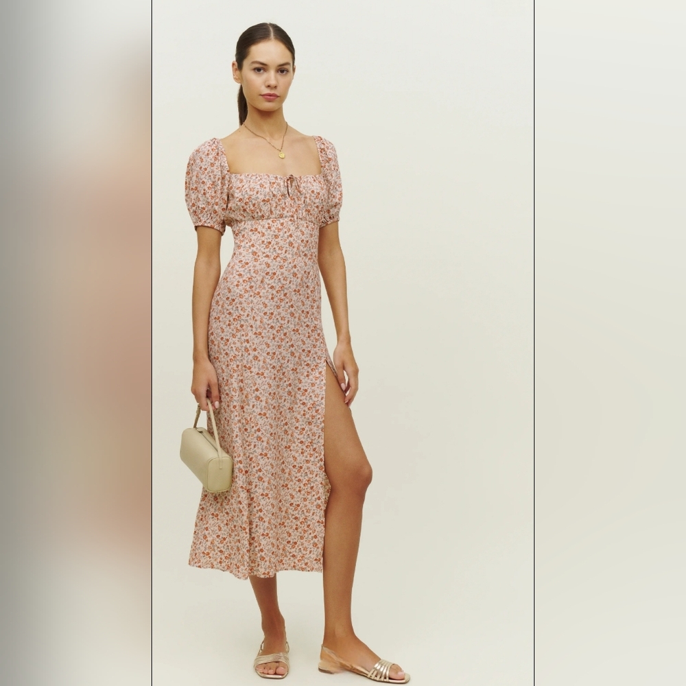 Teyana Floral Fairy Puff Sleeve Maxi Dress